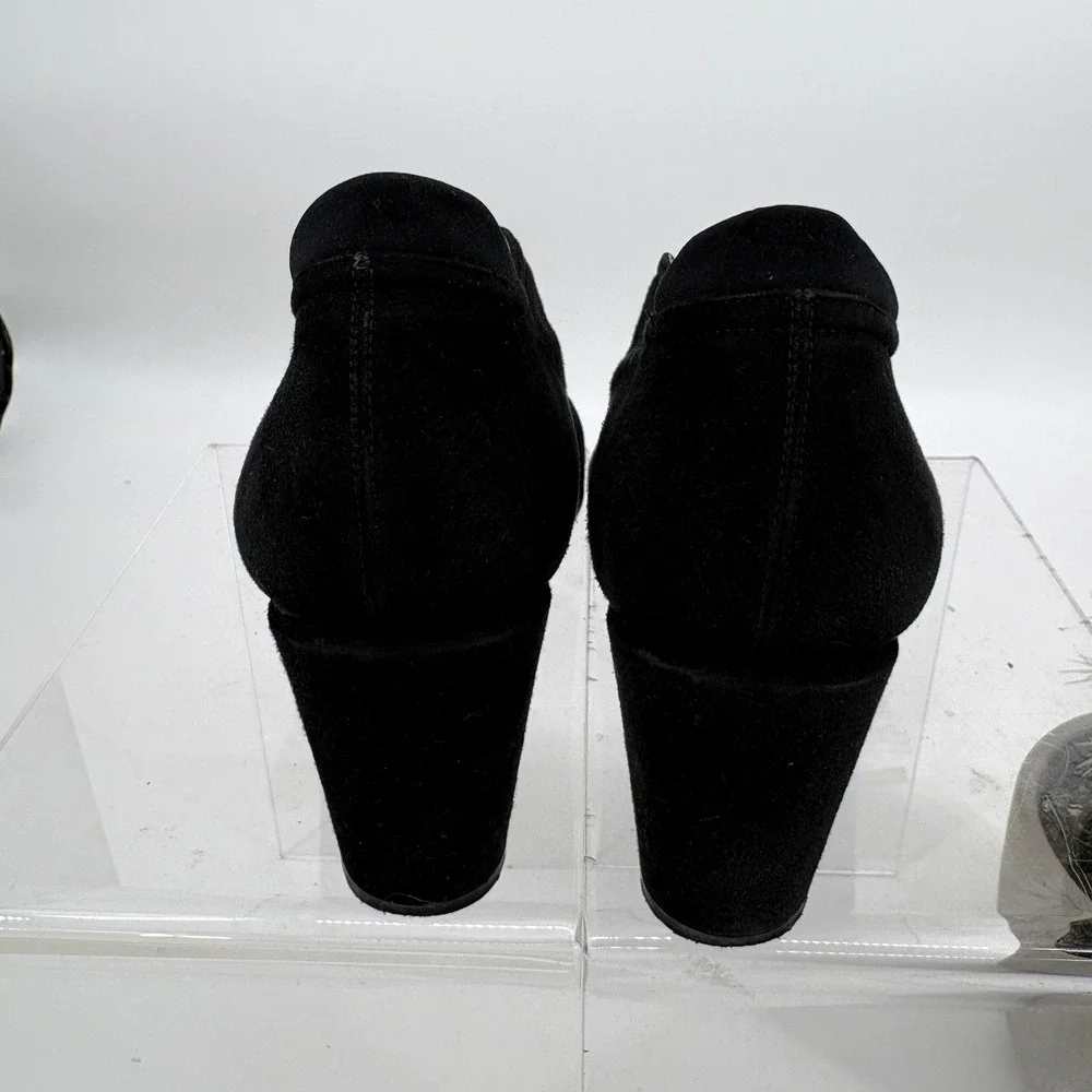 Thierry Rabotin Drosera Heeled Pumps Booties Black Suede Ergonomic 39.5